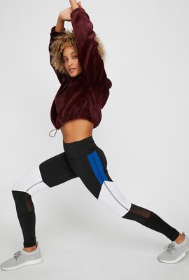 women athleisure color block legging