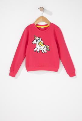 girls embroidered hoodie