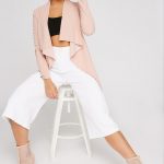 women pastel statement coat