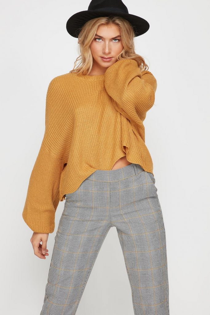 mustard sweater