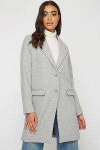 button-up tailored wool coat