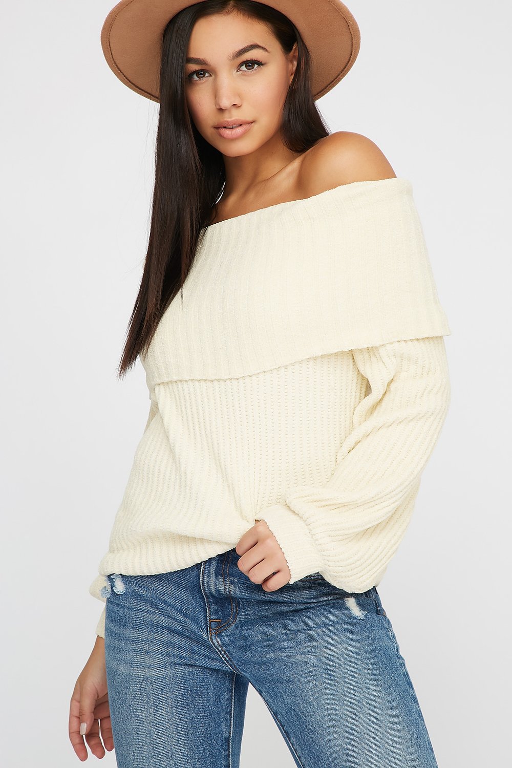 off the shoulder sweater