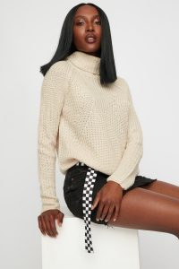 knit turtleneck sweater