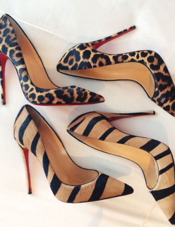 animal print heels