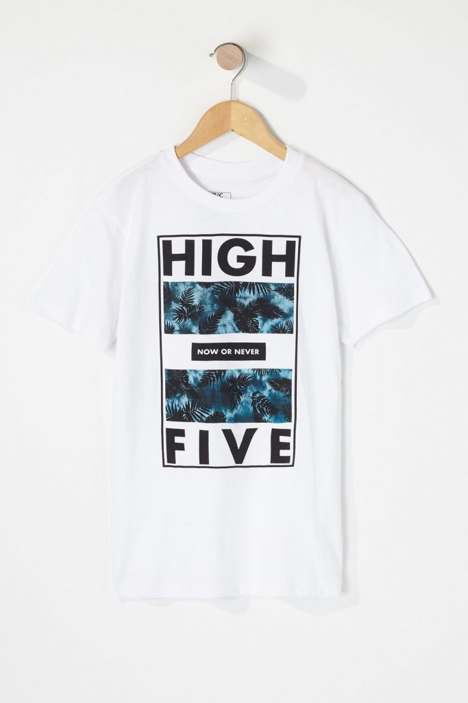 high five graphic t-shirt
