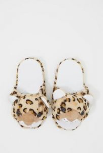cheetah slipper