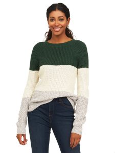 crew neck knit sweater