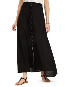 linen maxi skirt