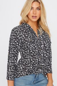 printed button up