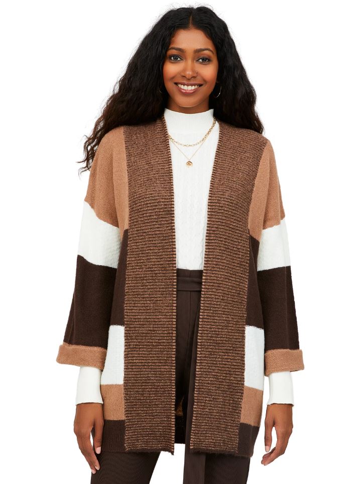 patchwork sweater duster