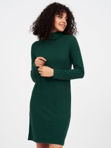 turtleneck a-line dress
