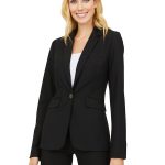 One-Button Fully Lined Blazer
